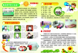 幼儿园宣传页