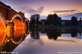 夕阳拱桥