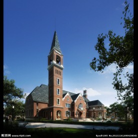 教堂建筑效果图