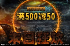 2012世界末日 末日狂购 淘宝网页海报