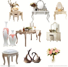 家居 梳妆台 椅子