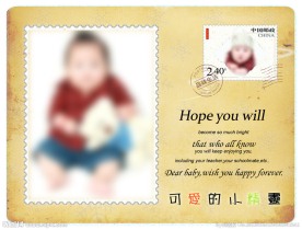 儿童相册设计模板封面