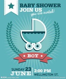 婴儿宝宝生日背景矢