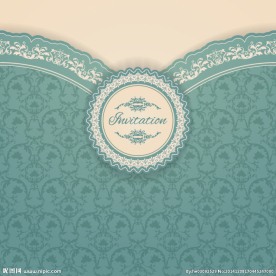 精美花纹圆形卡片