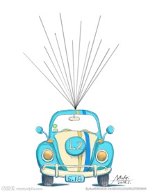 婚礼气球小车签到板