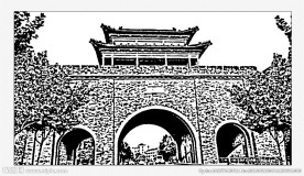 南京仪凤门矢量