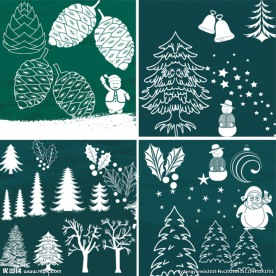 圣诞节装饰PS笔刷