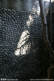 建筑园林 别墅石头墙