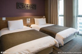 韩国酒店  豪华 卧房