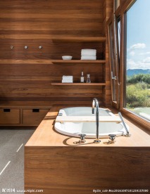 外国别墅 豪宅浴室浴缸