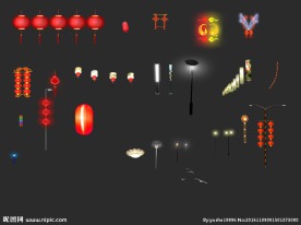 灯笼 路灯素材