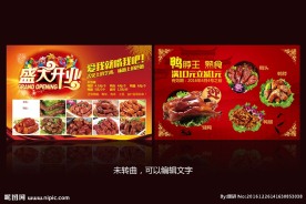 鸭脖熟食盛大开业宣传单