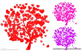 结满心形小树笔刷