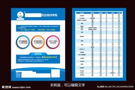 职业培训学院宣传单