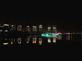 郑东新区如意湖夜景