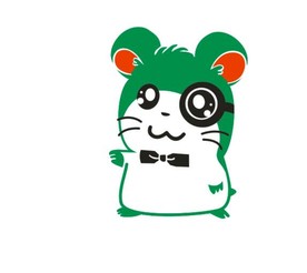 卡通仓鼠矢量图