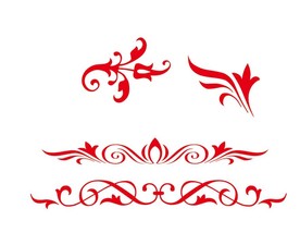 花边矢量图源文件