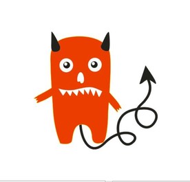 恶鬼卡通鬼怪兽图片矢量图