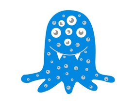 卡通怪物图片矢量图