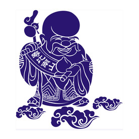 卡通寿星矢量图