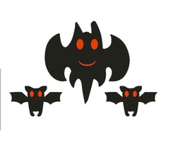 恐怖元素蝙蝠图案素材