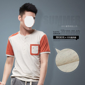 淘宝天猫直通车男士短袖T恤主图