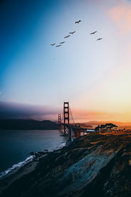 黄昏景色 大桥黄昏景色