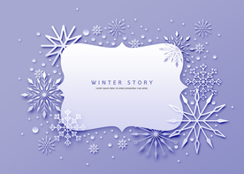 剪纸风海报 剪纸风景