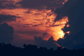 天空晚霞云彩摄影