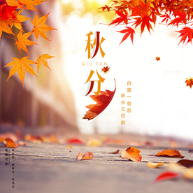 秋分海报 秋分素材 秋分节气