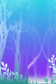 梦幻插画 卡通风景插画