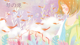 梦幻插画 少女手绘插画