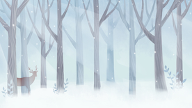 梦幻插画 卡通 动物梦幻插画