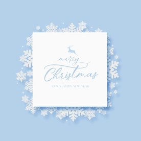 卡通冬季 雪花插画 艺术字