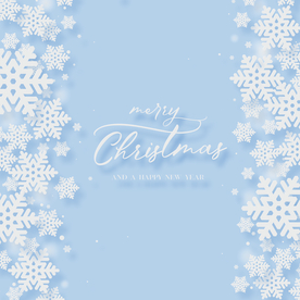 卡通冬季 雪花插画 艺术字