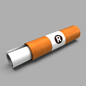 办公卷纸筒效果图