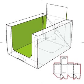 纸盒包装布局刀线图