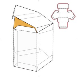 纸盒包装布局刀线图