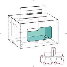纸盒包装布局刀线图