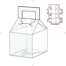 纸盒包装布局刀线图