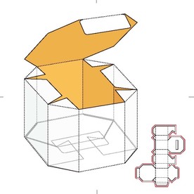 纸盒包装布局刀线图