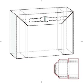 纸盒包装布局刀线图