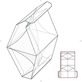 纸盒包装布局刀线图
