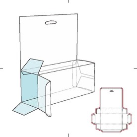 纸盒包装布局刀线图