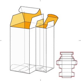 纸盒包装布局刀线图