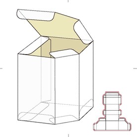纸盒包装布局刀线图