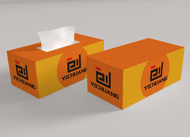 餐巾纸包装盒效果图样机