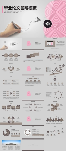 毕业答辩论文通用PPT模板