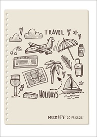 16款入假日旅行素描稿