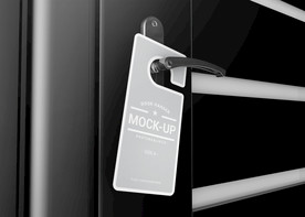 拉手吊牌效果图样机